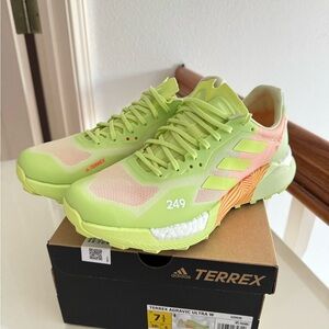 Adidas Terrex Agravic Ultra Women's Shoes - Lime Green